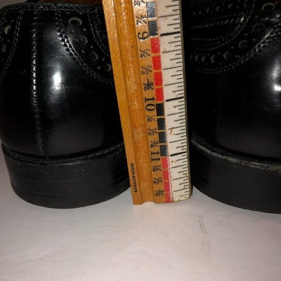 Allen Edmonds McALLISTER Black Wingtip Lace Up Dress Shoes Oxford 6215 9 D main image 8